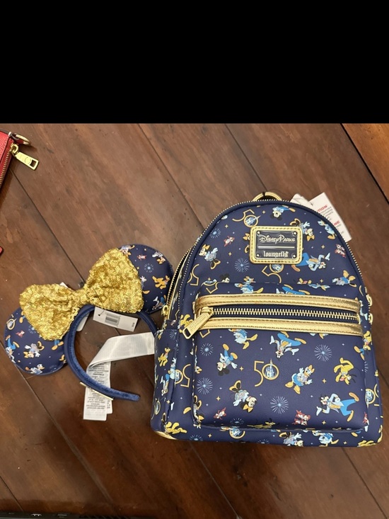 Loungefly Handbags - Loungefly x Disney Walt Disney World 50th Anniversary Backpack and Minnie Ears